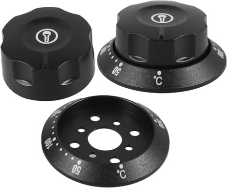 BESTonZON Universal Oven Fryer Water Heater Temperature Control Knob Cover Replacement Thermostat Knob 2.24 Inch for Precise Cooking