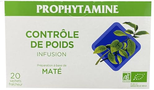 Infusion Contrôle de Poids BIO PROPHYTAMINE 40g (20 x 2g)/Boite - Offres de 1, 2, 3 et 4 Boites - Livraison Gratuite France (2 boites)