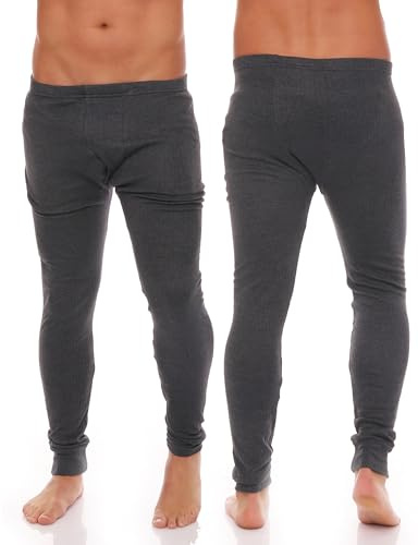 Cocain underwear Set di 2 biancheria intima termica da uomo; camicia/pantaloni o 2 canottiere lunghe o 2 mutande o 2 canottiere a maniche 1/4 taglie 5-10 (M - 4XL), 2 canottiere antracite, 4XL
