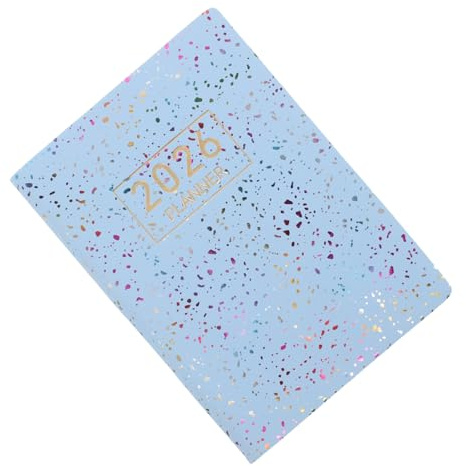KICHOUSE Planificateur De Poche 2026 Format a7 Petit Agenda Portable Avec Couverture Pu Calendrier De Voyage Et Agenda Quotidien Pour ÉTudiants Et Professionnels