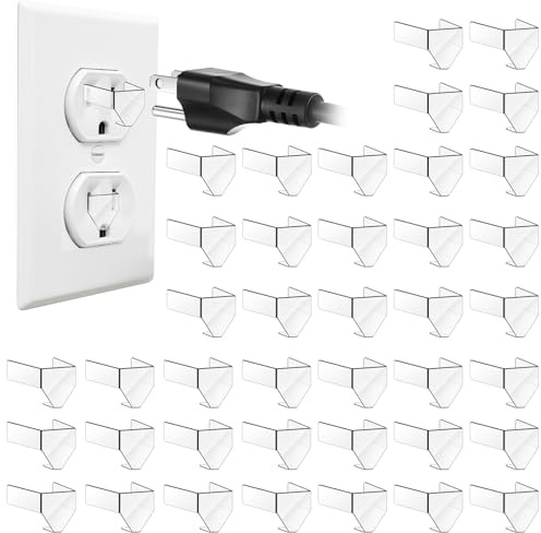 XLIUAX 40 Pcs 3 Prong Loose Outlet Plug Fix, Socket Outlet Tightener Insert Snug Plugs for Loose Outlets Ensure Secure Connection for Power Plug Won't Easily Fall Out or Cut Off Electricity