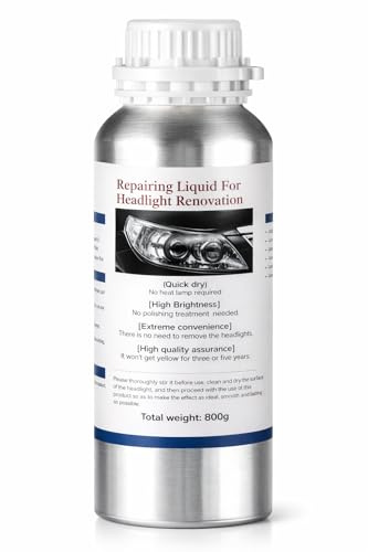 Générique Nettoyant Phares Opaques 800 ML – Restauration Optique Plastique Jauni & Rayé – Nettoyage, Polissage et Protection UV – Kit Professionnel Auto/Moto
