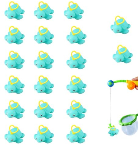 20 Patitos Juego De Pesca De Patoss, 7x6cm Juego De Pesca para Niños