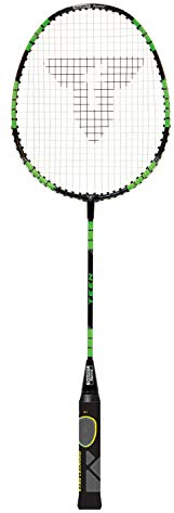 Talbot Torro Lern-Badmintonschläger ELI Teen, verkürzte Länge 63 cm, Lerngriff, Iso-Kopf, ideal für Schulsport und Training, schwarz-gelb-grün, 419614