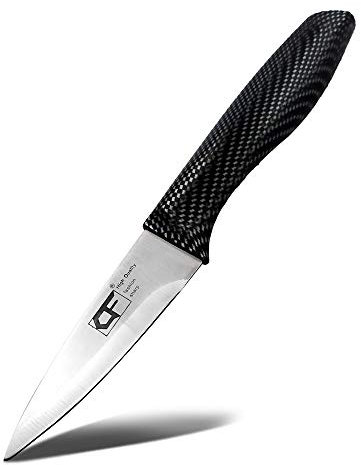 EUROXANTY Couteau de cuisine Conception moderne | Lame super tranchante | Poignée ergonomique | Acier inoxydable | Poids léger | Coupe rapide et précise | 20 cm