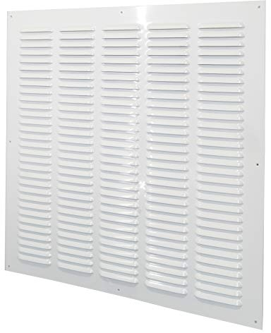 Rejilla de ventilación metálica con red para protección contra insectos (50 x 50 cm)