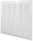 Rejilla de ventilación metálica con red para protección contra insectos (50 x 50 cm)