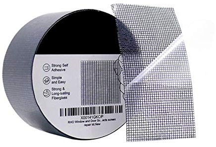 EUBEISAQI Window Screen Repair Tape Strong -Adhesive Patch Repair Kit Waterproof Wire Mesh Repair for up Holes Door Screen Repair kit