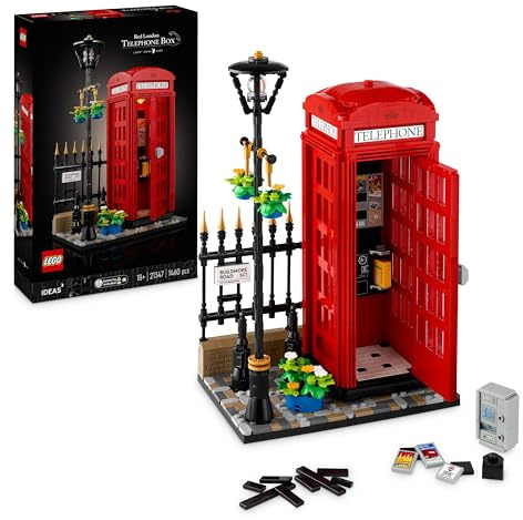 LEGO Ideas 21347 Londoner Telefonzelle, Heimdekoration für Anglophile