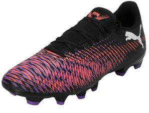 PUMA Damen Future 8 Play FG/AG WN's Fussballschuh, Black White-Glowing RED, 39 EU