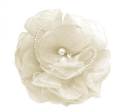 90mm Broches De Fleurs En Tissu Pour Les Femmes Mariée Mariage Perle Pins De Revers Camélia Broche De Fleurs Fête Danse Banquet Accessoire Floral Polyvalent Vêtements Broche Mode Bijoux