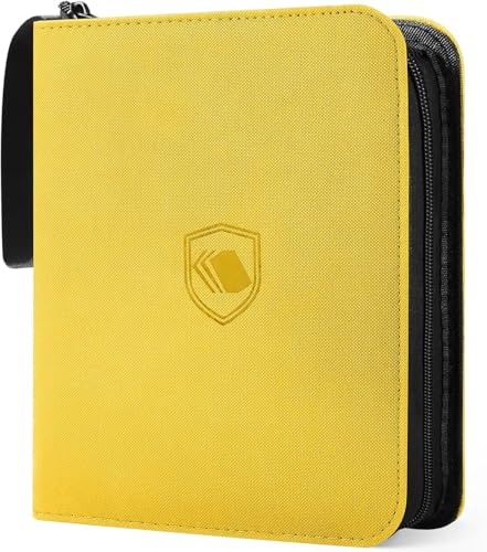 1200 Pockets Trading Card Binder, PU Cover Zipper Card Collection Album | 3-Ring Card Folder Holder for MTG, TCG, Game Cards, Sports Cards