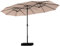 PHI VILLA Sonnenschirm groß 450 cm×271 cm Sonnenschirm mit ständer