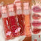 Baorder 4Pcs Bear Lip Glaze Hydrating Jelly Lip Gloss,Jelly Liquid Lipstick Cute Bear Lipgloss Moisturizing Lip Stain Plumping Water Lip Gloss Waterproof Long Lasting Cheek Rouge Tint Cosmetics Makeup