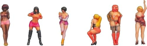 NOCH Figuras de Mujer de pie y en Movimiento Ligeras, 1:160 N, de plástico, para modelismo y dioramas