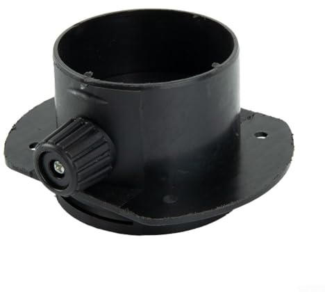 Válvula reguladora ajustable con cierre para conector de conducto de aire de calentador de 60 mm, rama Y o T para dirigir el flujo de aire con rejillas de ventilación totalmente giratorias