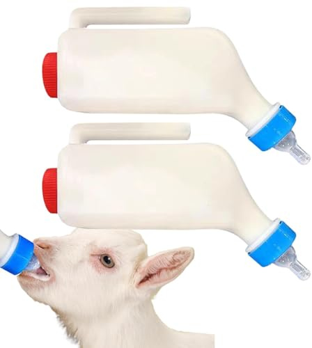 Bouteille d'allaitement en agneau avec prise en main confortable et précise | Biberon d'allaitement en agneau avec échelle pour chèvre, mouton, vache, petits animaux, chiot, intérieur et extérieur