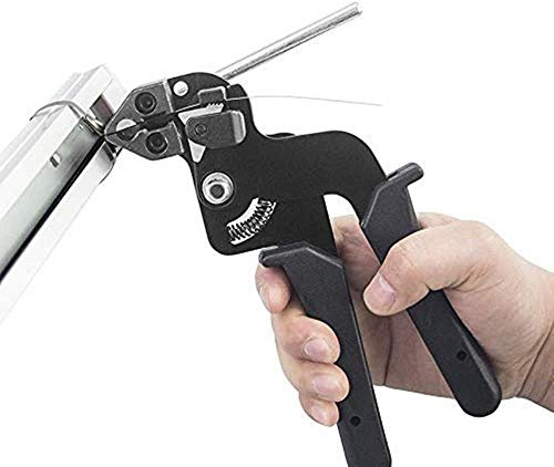 Pince Serre-Câble Manuelle, Pince en métal pour colliers, Pince de Tension d'Attache Pince de Serrage de Câble Portable en acier inoxydable avec Tension Réglable pour Lien de Serrage