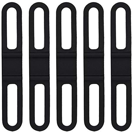 Light O Rings,Confezione Da 5 Banda Da Icletta In Silicone Cinghia Di Gomma Elastica Cravatta Da Torcia Supporto Benda I Ciclismo Manubrio Supporto Da Cintura Cinghia Di Fissaggio