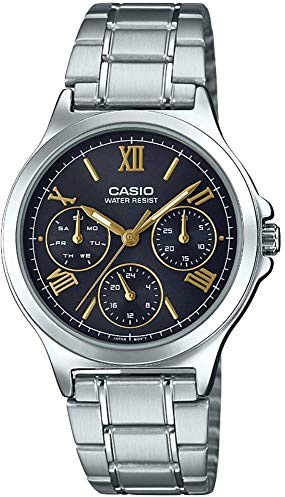 Casio Orologio analogico digitale automatico da donna, con cinturino S7233189, multicolore, Bracciale