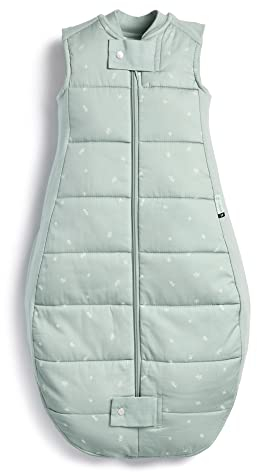 ergoPouch Baby Schlafsack, 2-4 Jahre, ideal im Winter | Sage | TOG 2.5 | Pucksack, 2-in-1, Pucktuch, Puckdecke, Swaddle, Wickeltuch | Mit Stretch für Arme und Hals