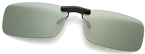 Long Keeper Clip Occhiali da Sole Polarizzati per Uomo Donna, Clip per Occhiali Senza Montatura Rettangolari Lenti da Sole Sovrapponibili a Occhiali da Vista