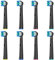 8er Aufsteckbürsten Kompatibel mit Oral B Pro 3 Plus, Vitality Pro, Genius X, Pro 1, Zahnbürstenaufsatz für Oral B Elektrische Zahnbürste, Schwarz Ersatzbürsten von Rebeool