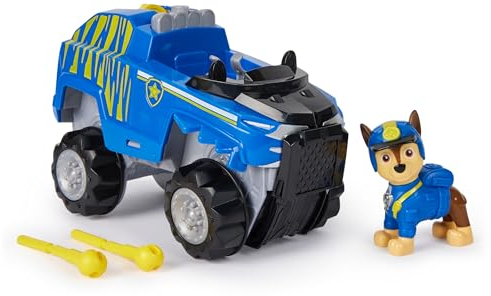 PAW PATROL Jungle Pups - Tiger-Fahrzeug mit Chase-Figur (Basis Fahrzeug), Spielzeug für Kinder ab 3 Jahren