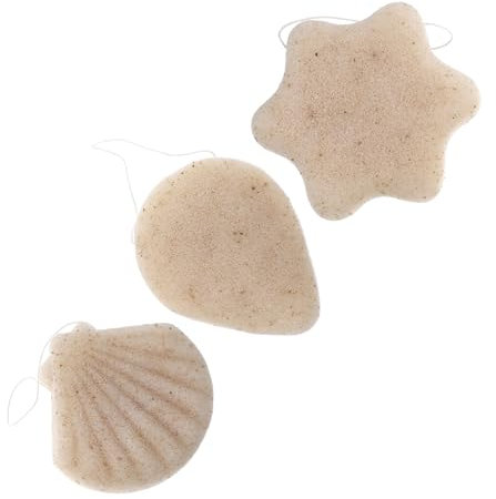 MUSISALY 3stücke Natürliche Konjak Peeling Schwämme Sanfte Gesichtsreinigung Und Massage Hautfreundlicher Reinigungspuff Zur Täglichen Pflege Und Make-up-entfernung Geeignet Für Empfindlich