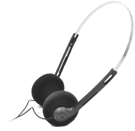 Auriculares retro ligeros, auriculares estéreo de alta fidelidad, auriculares portátiles retro con cable de 3,5 mm, diadema ajustable, auriculares Walkman, para la mayoría de dispositivos de