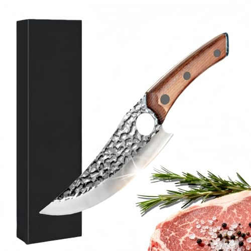 Sharp Boning Knife, Kitchen Knife for Meat Cutting, Fish Slicing, Poultry Boning All Purpose, Essential Tool for Home and Professional Meal Preparation