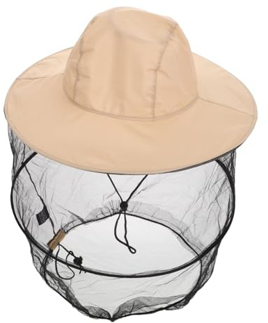 Zerodeko Wide Brim Foldable Beekeeper Hat with Ventilated Mesh Veil for Outdoor Fishing and Beekeeping Lightweight Sun Protection Gear with Neck Cover Portable and Comfortable for Hot