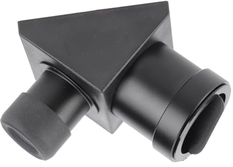 Cryfokt Telescopio Espejo Cenital Diagonal de 90 Grados Lente Totalmente Recubierta para Observación Celeste Espejo Cenital de 1,25 Pulgadas y 2 Cubiertas Antipolvo