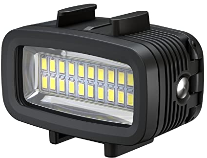 Sea frogs Sl-100 700LM Diving Video llenar de luz Iluminacion LED lámpara Impermeable 40m 1900mAh Bateria Recargable incorporada con difusor para GoPro Camara de Deportes de accion sjcam Xiaomi Yi