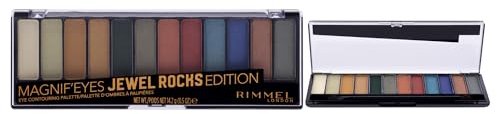 Rimmel London Magnif Eyes Contouring Palette - 009 Jewel Rocks For Women 0.5 oz Eye Shadow
