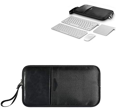 Hosoncovy Portable Keyboard and Mouse Travel Carrying Case Protective Storage Bag for Apple Logitech Wireless Keyboard and Magic Mouse(Case Only)