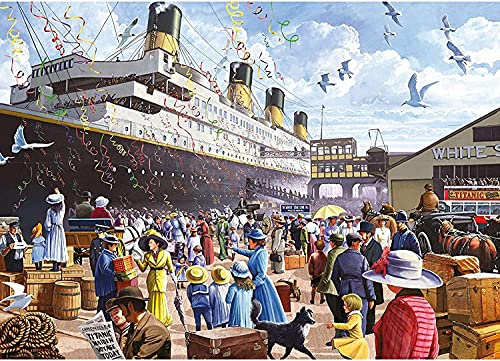 CHengQiSM Titanic Ship Jigsaw Puzzle 1000 Pieces for Adult - Hard Impossible Adult Puzzle - Home Room Decoration (27.56 x 19.69)