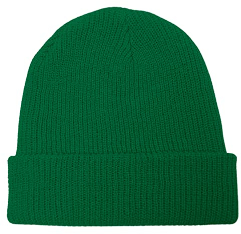 GO HEAVY Long Beanie Unisex Wintermütze Strickmütze Grün