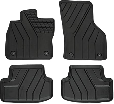 J&J Automotive | - Eco Tappetini In Gomma Tappetini In Gomma Per Golf 7 VII 2012-2019, 4 Pz, Neri, Antiscivolo, Inodore, Per Tutte Le Stagioni