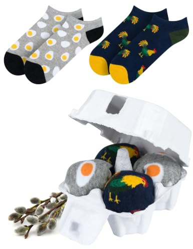 soxo Calcetines Hombre & Mujer Huevo Pascua - Caja Regalo Originales 35-45