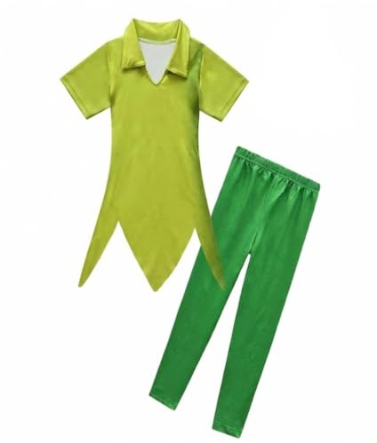 Lito Angels Deguisement Costume Garçon de conte avec Chapeau pour Enfants Garçons Taille 3-4 ans, Vert (étiquette en tissu 100)