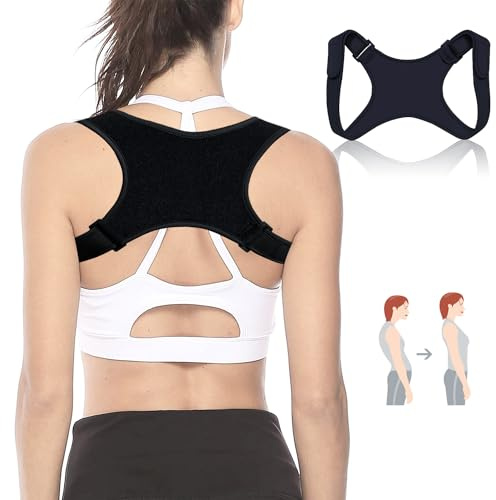 Zynxel Correcteur de Posture, Posture Correcteur Dos Femme Homme, Réglable et Respirant Redresseur de Dos, Ceinture Dorsale pour Maintien Du Dos,Du Cou et Des éPaules