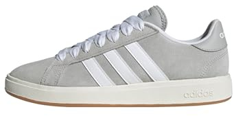 adidas Men's Grand Court Base 00s Shoes, Grey Two/Cloud White/Gum, 5 UK