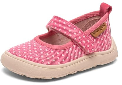 Bisgaard Fille Barefoot Ballet Mocassin, Rose Dots, 24 EU