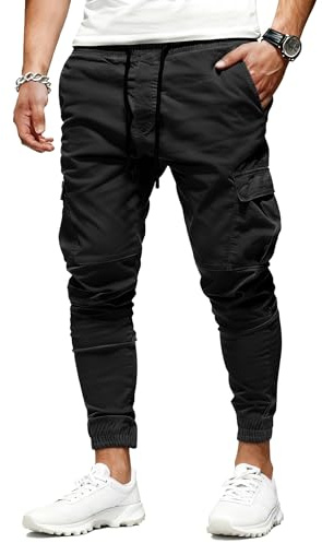 SwissWell Pantaloni Cargo da Trekking in Cotone Elasticizzato Casual da Uomo con Tasche Autunno Inverno S-2XL