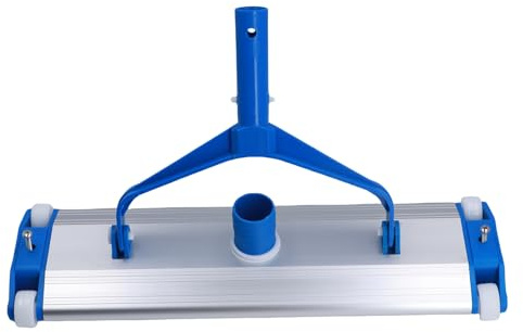 Tissting Testa Aspirapiscina 45cm in Alluminio - Testa Aspirapiscina Professionale con Spazzola per Pulizia Efficiente Piscine e Laghetti