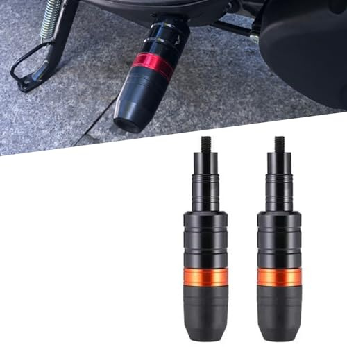 Motorcycle Frame Sliders for BMW F 800 GS 2024 2025 Aluminum Falling Anti Crash Protector Guards Crash Pad Falling Protection,Black Orange