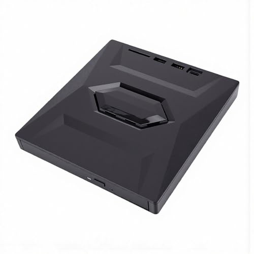Hamwesh Unidad BLU Ray Externa, USB 3.0 Tipo C Portátil BD DVD CD Burner RW Unidad óptica con Lector de Tarjetas SD USB C Hub Slim ROM Regrabadora Duplicadora para Portátil PC