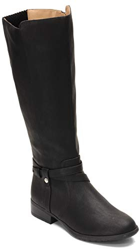 LifeStride Women's Xtrovert-Wc Knee High Boot, Black Wide Calf, 7.5 Wide US