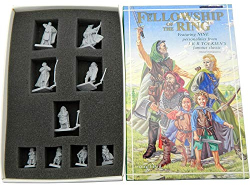 Mithril Miniatures The Fellowship of the Ring Box Set MB689 - 9x 32mm Scale Collectible Metal figures